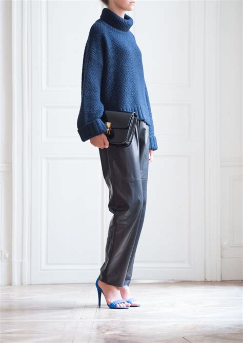 celine navy sweater|celine cashmere sweater.